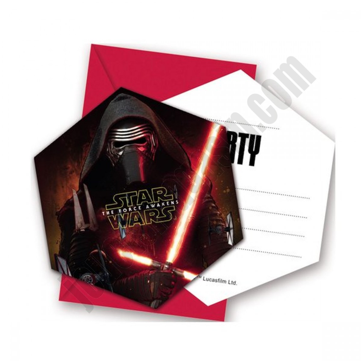 6 invitations d'anniversaire Star Wars VII ◆◆◆ Nouveau - 6 invitations d'anniversaire Star Wars VII ◆◆◆ Nouveau