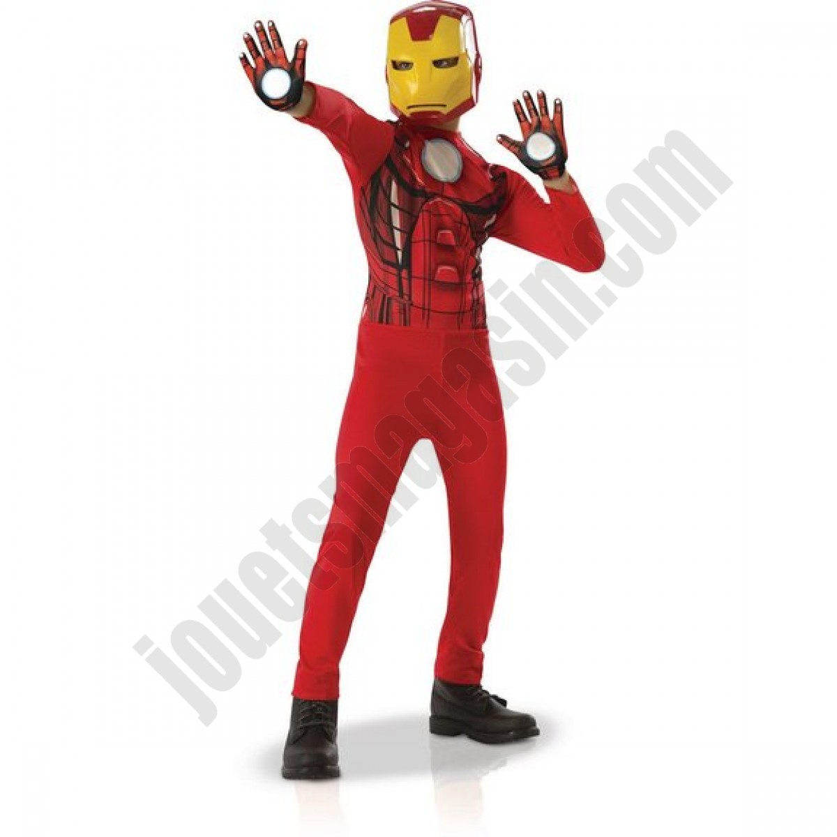 Déguisement avec gants Iron Man : Taille L - déstockage - Déguisement avec gants Iron Man : Taille L - déstockage