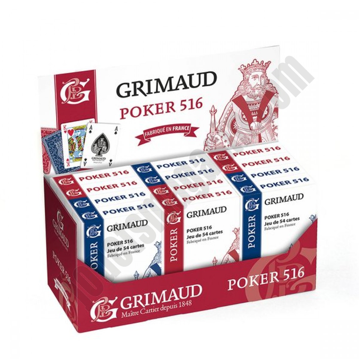 Grimaud Origine Poker 516 US Index Classique En promotion - Grimaud Origine Poker 516 US Index Classique En promotion