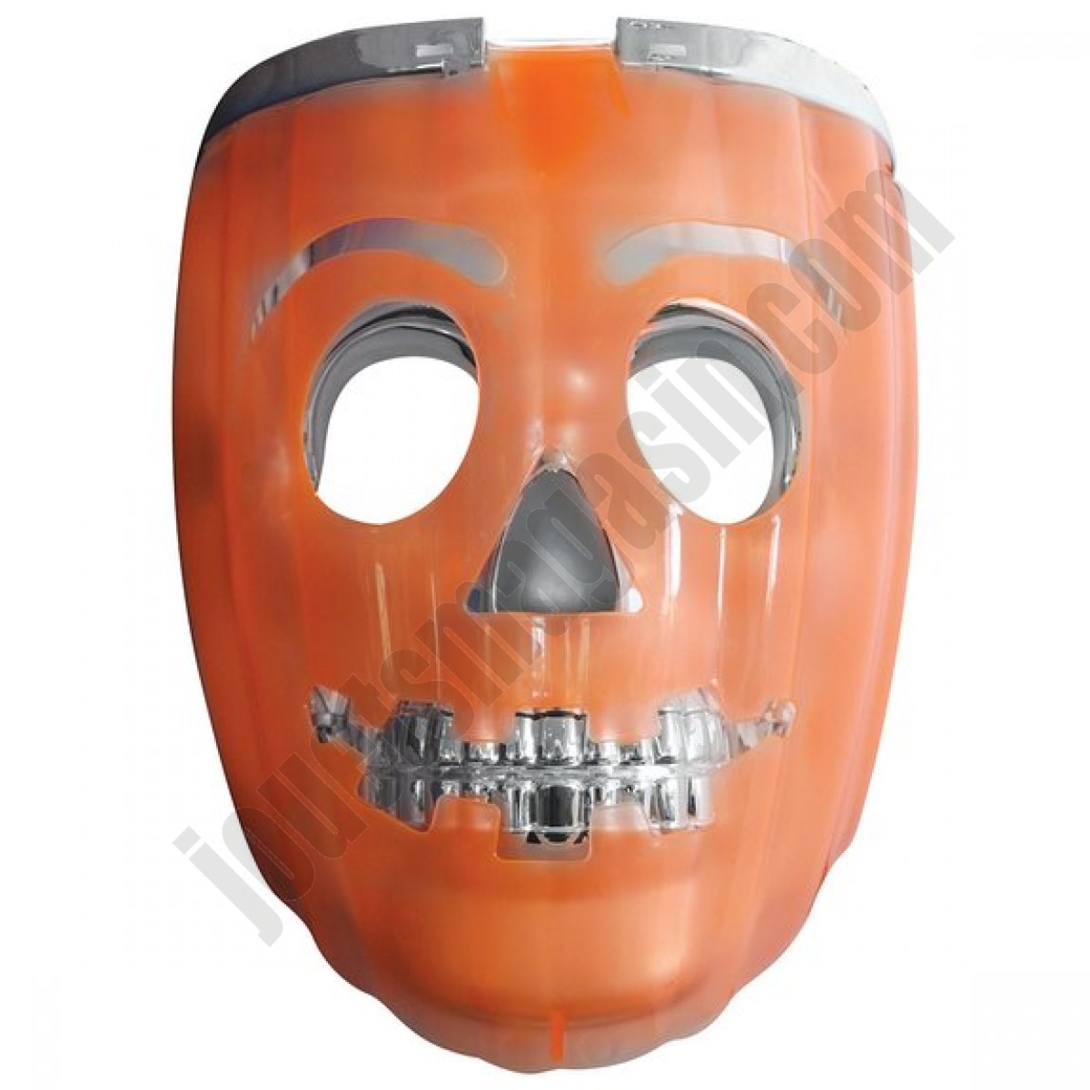 Masque lumineux squelette citrouille - déstockage - Masque lumineux squelette citrouille - déstockage