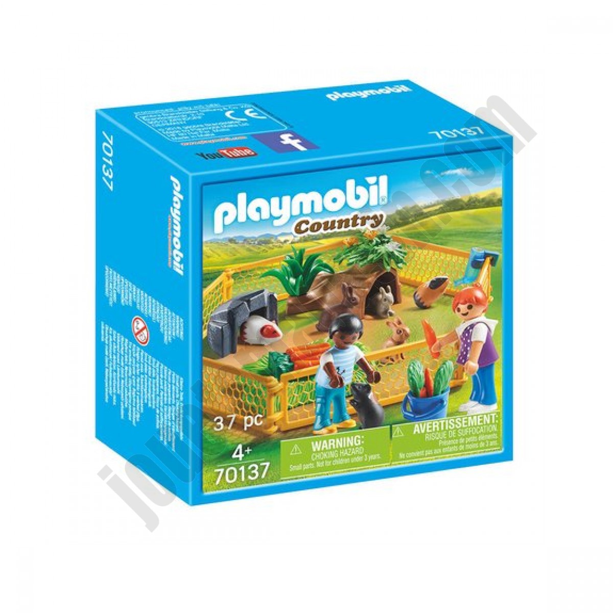 Enfants avec petits animaux Playmobil Country 70137 - déstockage - Enfants avec petits animaux Playmobil Country 70137 - déstockage