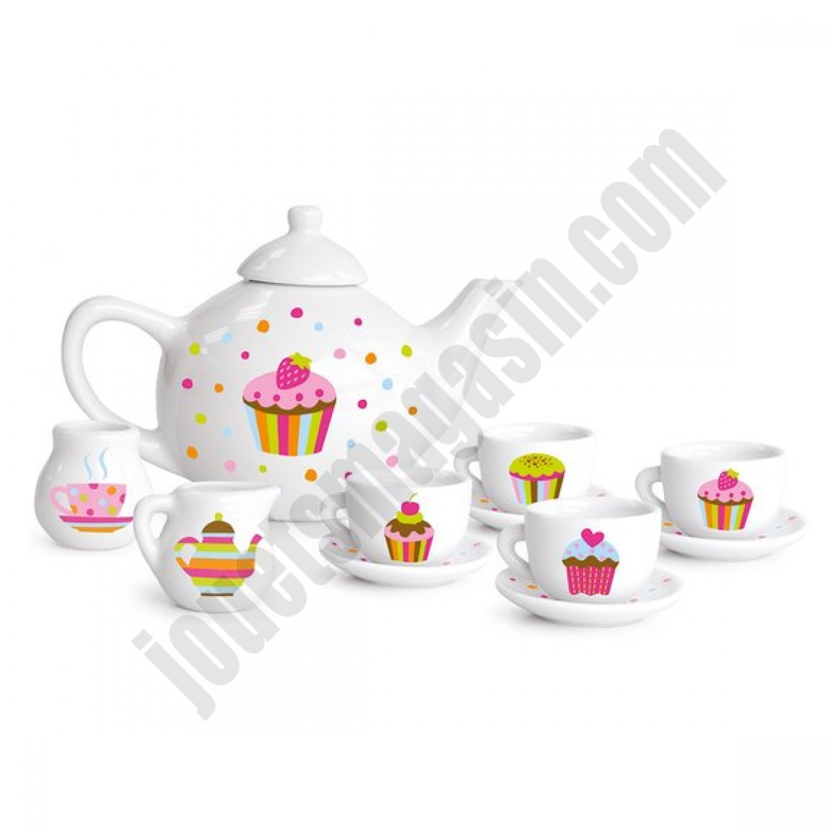 Service à thé cupcake en porcelaine 12 pièces ◆◆◆ Nouveau - Service à thé cupcake en porcelaine 12 pièces ◆◆◆ Nouveau