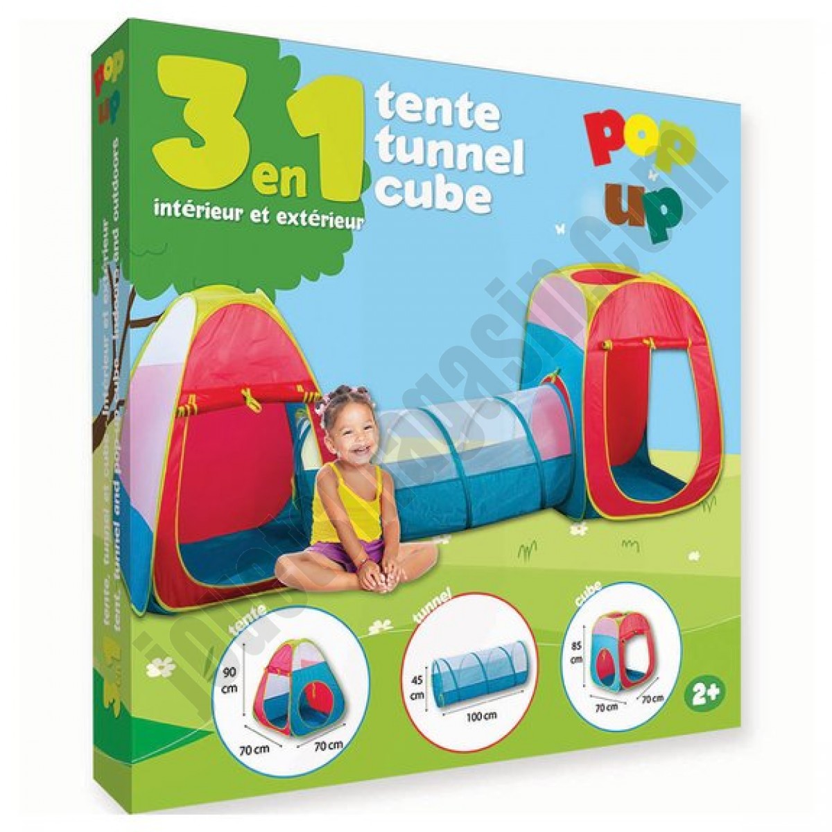 Tente tunnel et cub pop up - déstockage - Tente tunnel et cub pop up - déstockage