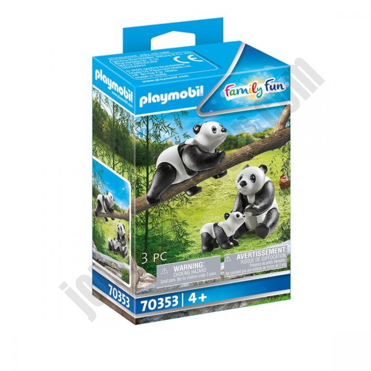 Couple de pandas avec bébé Playmobil Family Fun 70353 - déstockage - Couple de pandas avec bébé Playmobil Family Fun 70353 - déstockage