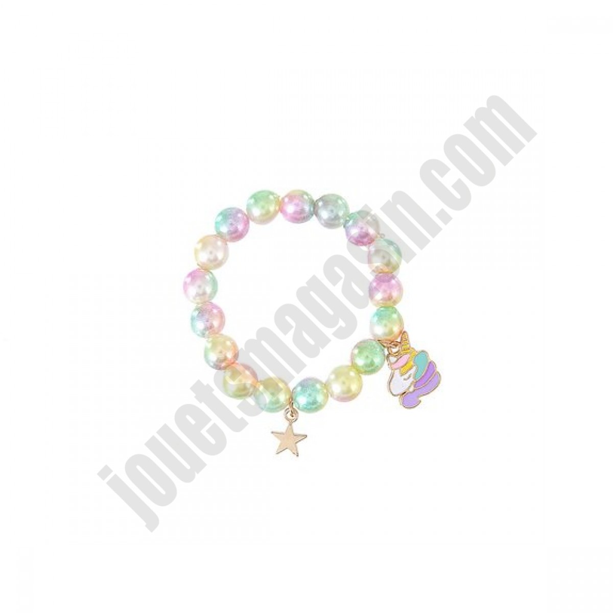Bracelet de perles avec charms licorne ◆◆◆ Nouveau - Bracelet de perles avec charms licorne ◆◆◆ Nouveau