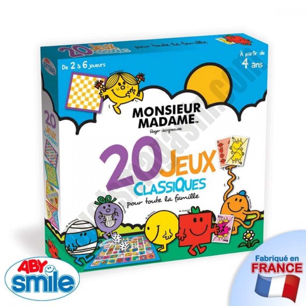 20 jeux classiques Monsieur Madame En promotion - 20 jeux classiques Monsieur Madame En promotion