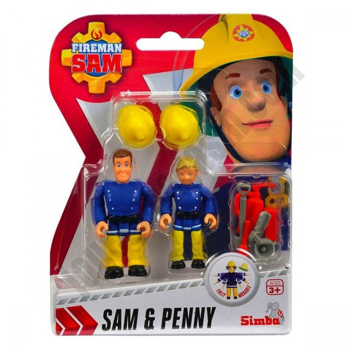 2 figurines 7 cm Sam le pompier En promotion - 2 figurines 7 cm Sam le pompier En promotion