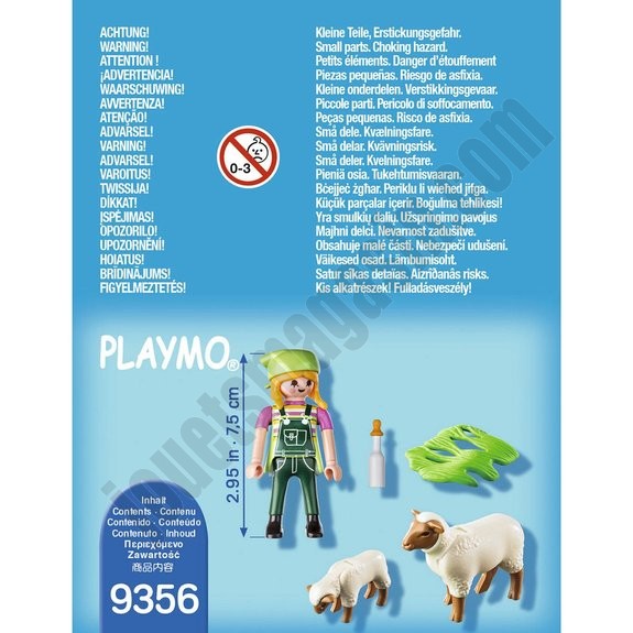 Fermière avec moutons Playmobil Special Plus 9356 - déstockage - -1