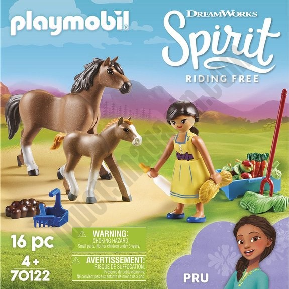 Apo avec cheval et poulain Playmobil Spirit 70122 En promotion - -3