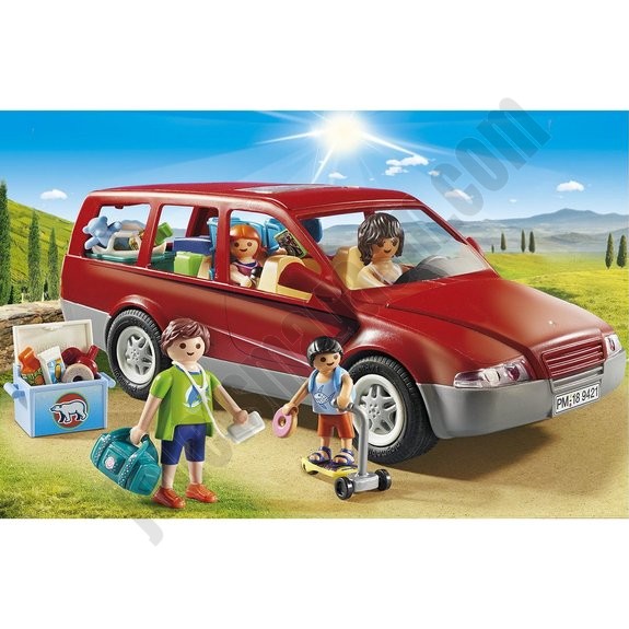 Famille avec voiture Playmobil Family Fun 9421 - déstockage - -1