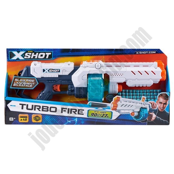Pistolet X-Shot Turbo Fire - déstockage - -1