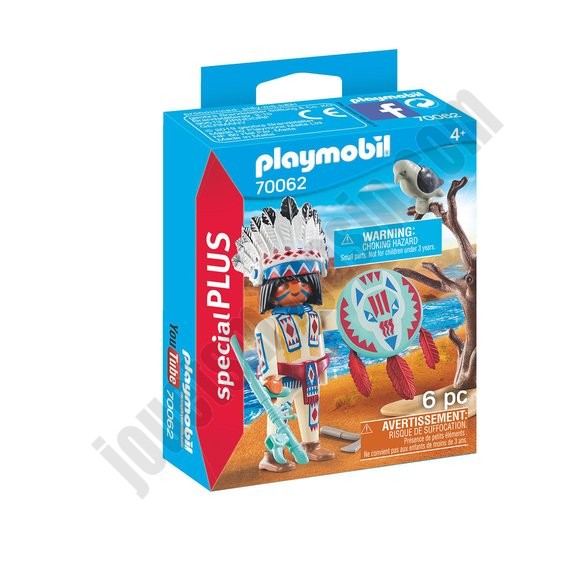 Chef de tribu autochtone Playmobil Special Plus 70062 ◆◆◆ Nouveau - -0