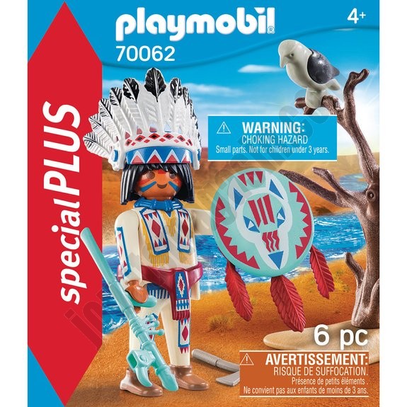 Chef de tribu autochtone Playmobil Special Plus 70062 ◆◆◆ Nouveau - -2