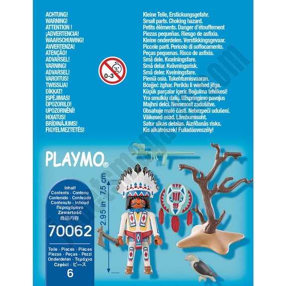 Chef de tribu autochtone Playmobil Special Plus 70062 ◆◆◆ Nouveau - -3
