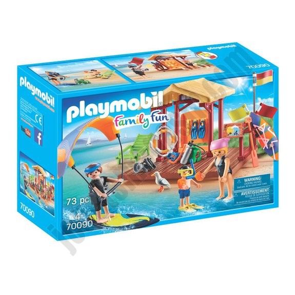 Espace de sports nautiques Playmobil Family Fun 70090 - déstockage - -0