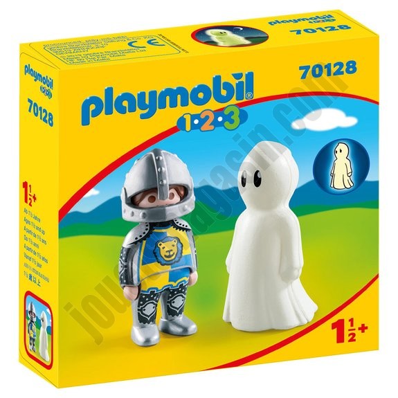 Chevalier et fantôme Playmobil 1.2.3 70128 ◆◆◆ Nouveau - -0