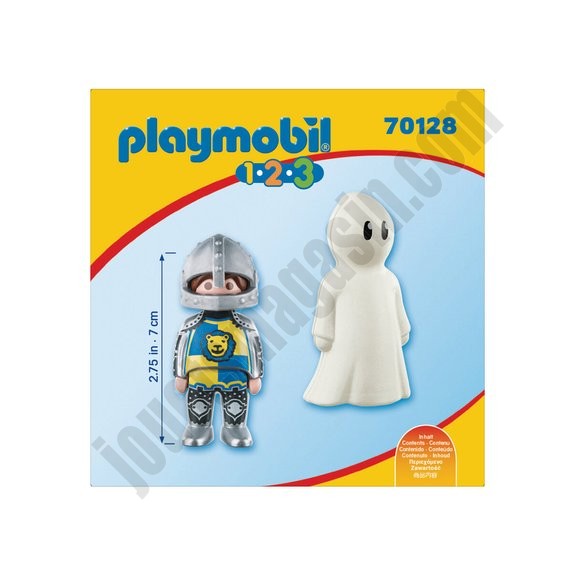 Chevalier et fantôme Playmobil 1.2.3 70128 ◆◆◆ Nouveau - -3