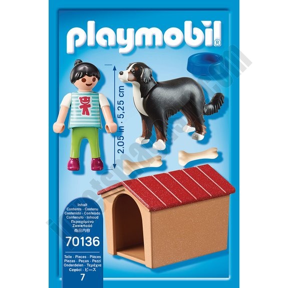 Enfant avec chien Playmobil Country 70136 - déstockage - -2