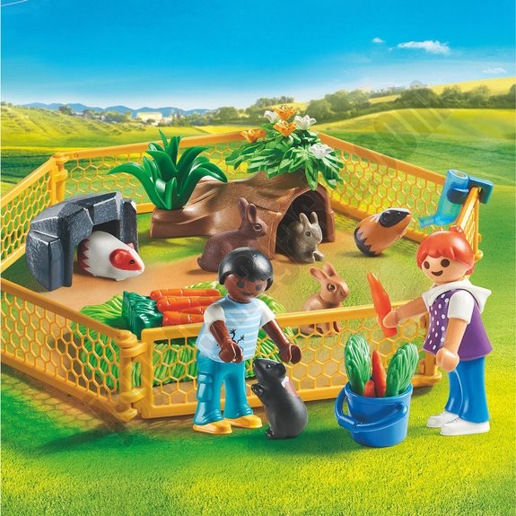 Enfants avec petits animaux Playmobil Country 70137 - déstockage - -1