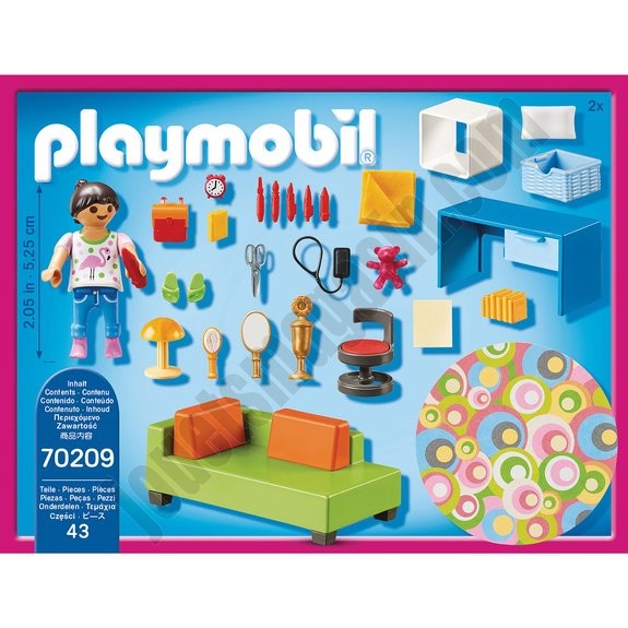 Chambre d'enfant avec canapé-lit Playmobil Dollhouse 70209 ◆◆◆ Nouveau - -2