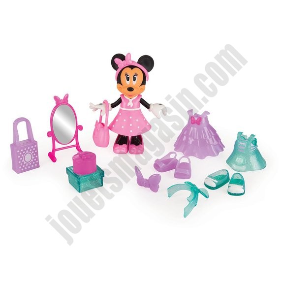 Figurine 15 cm Minnie fashionista shopping - Disney - déstockage - -2