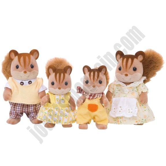 Famille écureuil roux - Sylvanian Families 3136 - déstockage - -0