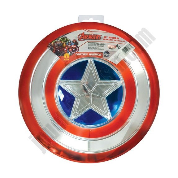 Bouclier métallisé Captain America ◆◆◆ Nouveau - -1