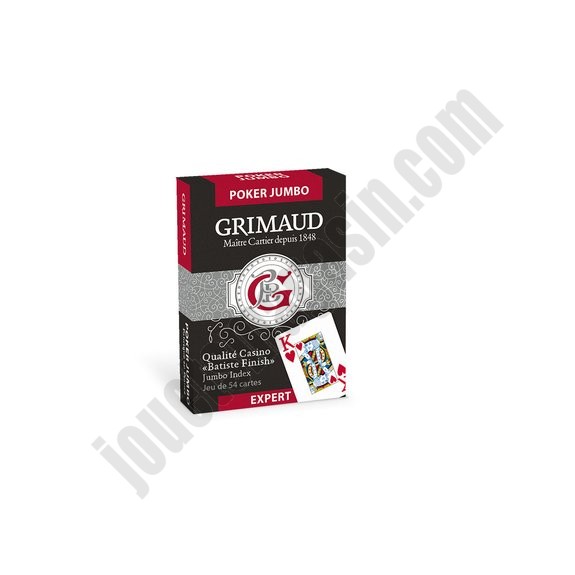 Jeux de 54 cartes Poker - Grimaud Expert Jumbo Format US ◆◆◆ Nouveau - -0