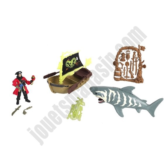 Bateau pirate + figurine animal ◆◆◆ Nouveau - -1