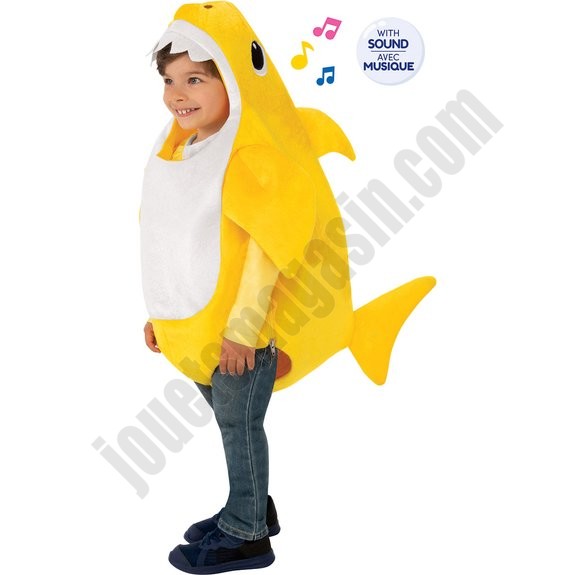 Déguisement musical Baby Shark Taille 2-3 ans - déstockage - -0