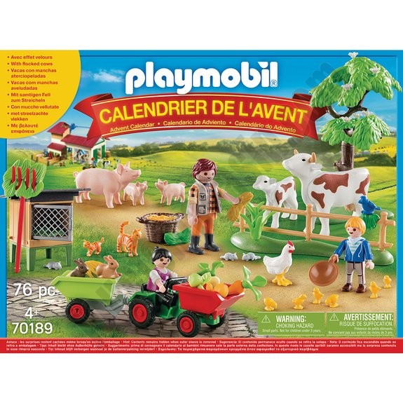 Calendrier de l'avent animaux de la ferme Playmobil 70189 ◆◆◆ Nouveau - -1