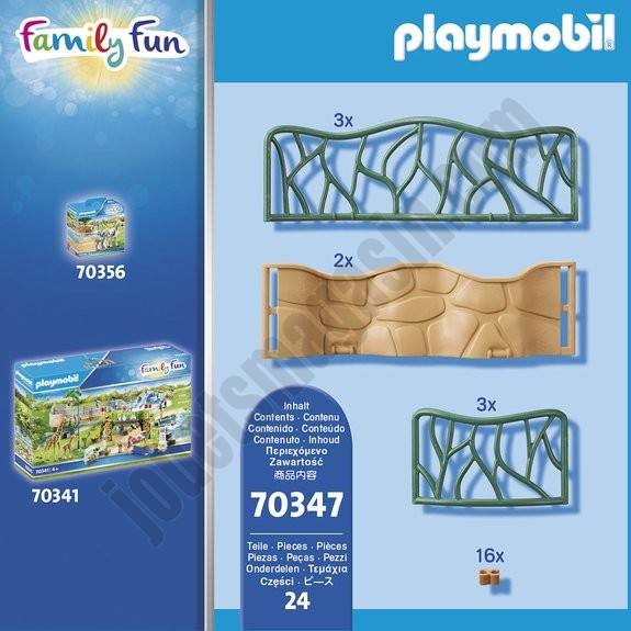 Enclos Playmobil Family Fun 70347 - déstockage - -2