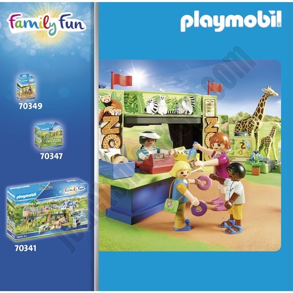 Couple de zèbres avec bébé Playmobil Family Fun 70356 - déstockage - -2