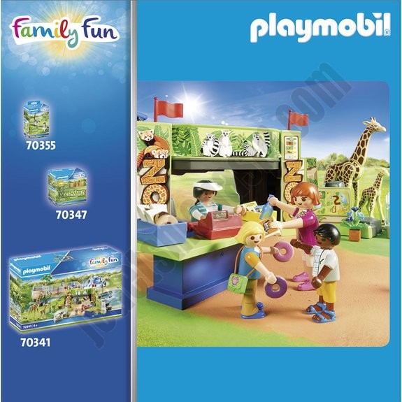 Couple de tigres avec bébé Playmobil Family Fun 70359 - déstockage - -2