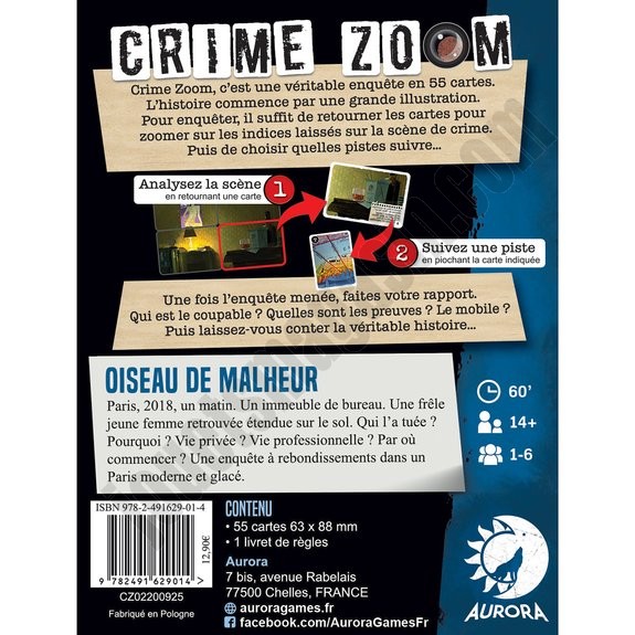 Crime Zoom Oiseau de Malheur ◆◆◆ Nouveau - -1