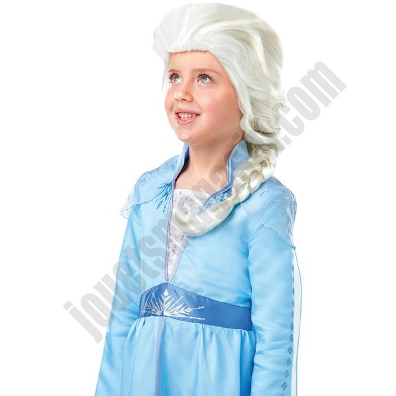 Perruque Elsa La Reine des Neiges 2 - déstockage - -0