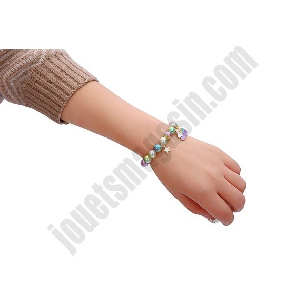 Bracelet de perles avec charms licorne ◆◆◆ Nouveau - -1