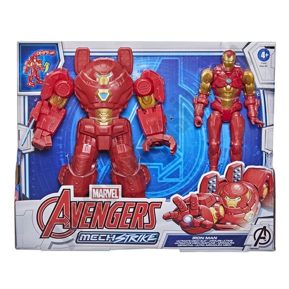 Avengers Mech Strike - Figurine Captain America ou Iron Man En promotion - -6