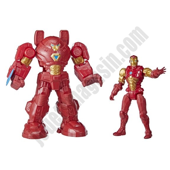 Avengers Mech Strike - Figurine Captain America ou Iron Man En promotion - -1