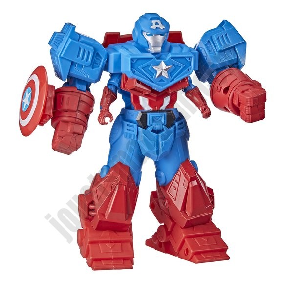 Avengers Mech Strike - Figurine Captain America ou Iron Man En promotion - -2