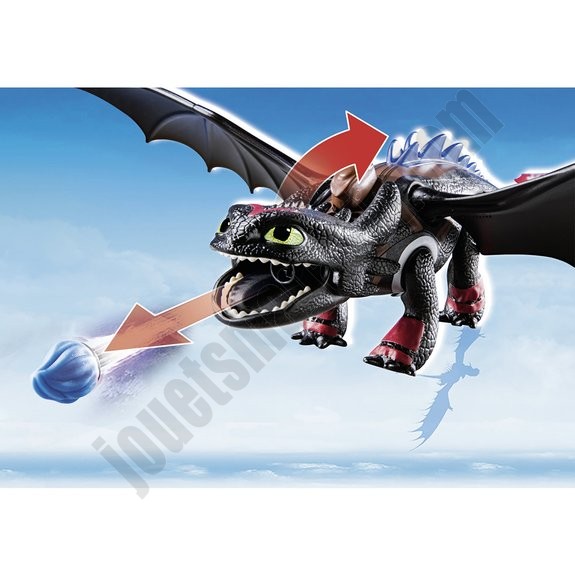 Dragon Racing: Krokmou et Harold Playmobil Dragons 70727 - déstockage - -4