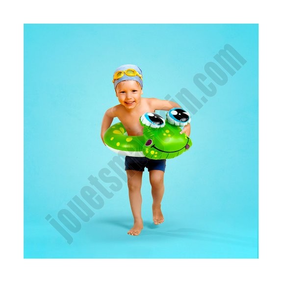 Bouée gonflable grenouille pour enfant 60 x 50 cm En promotion - -1