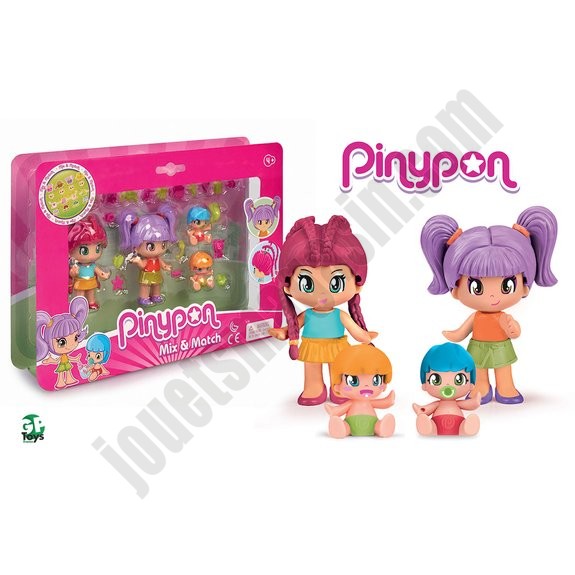 Coffret 4 Figurines Pinypon Mix & Match ◆◆◆ Nouveau - -0