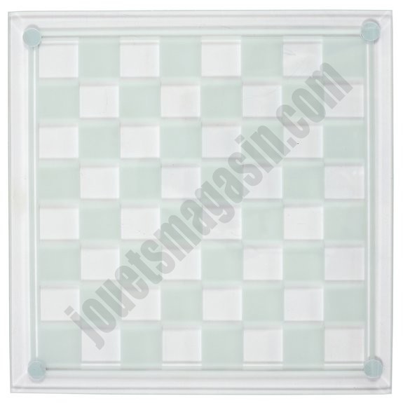 Nouveauté Jeu d'échecs en verre 25X25 cm En promotion - -4