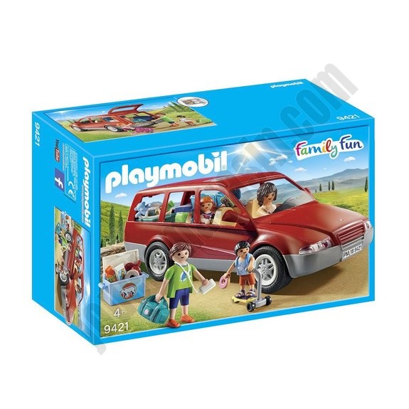 Famille avec voiture Playmobil Family Fun 9421 - déstockage - -0