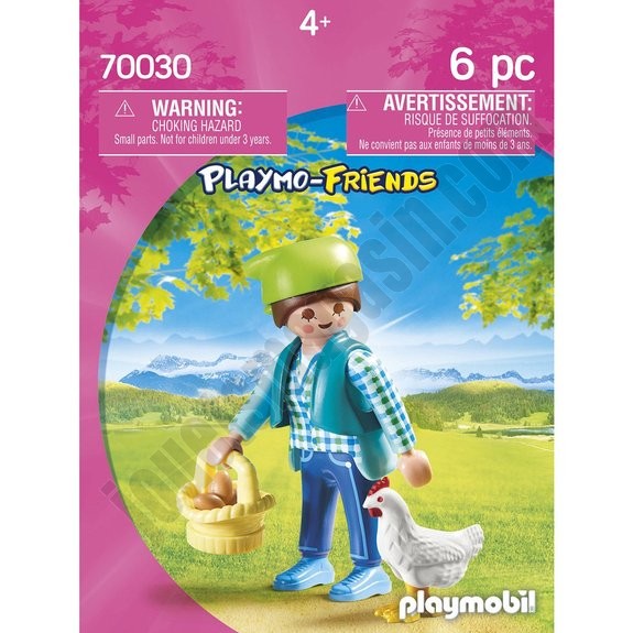 Fermière avec poule Playmobil Playmo-Friends 70030 - déstockage - -2