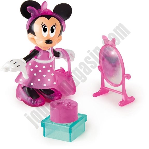 Figurine 15 cm Minnie fashionista shopping - Disney - déstockage - -0
