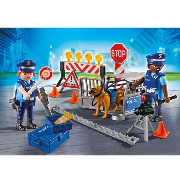 Barrage de police Playmobil City Action 6924 ◆◆◆ Nouveau - -2