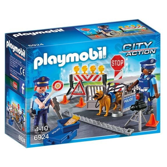 Barrage de police Playmobil City Action 6924 ◆◆◆ Nouveau - -0
