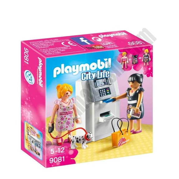 Distributeur automatique Playmobil City life 9081 - déstockage - -0